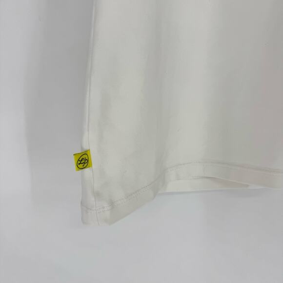 L’Oeuf Poché Baseline Tennis Top and Skort Matching Set White with Navy Trim Sm - Picture 5 of 15